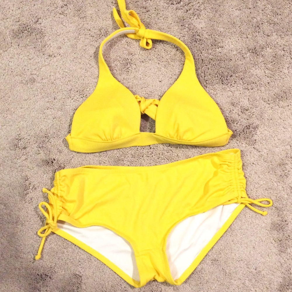 Victoria Secret Yellow  Halter Two Piece Bikini
